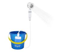Générique Portable Outdoor Shower Kit | Rechargeable 5000mAh Wireless Camping Shower Pump ABS+PVC | Water Hose Mobile Travel Shoŵer System for Camping, Construction Site, Hiking and Outdoor Use
