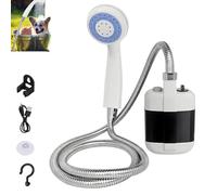 Générique Portable Rechargeable Camping Shower, Outdoor Dormitory Bath Artifact Electric Rechargeable Portable Camping Shower, Simple Car Self-Priming Showers (1Pc)