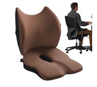 Générique Portable Seat Cushion, Ergonomic Lumbar Support, Foam Pad with Non Slip Base, Soft Back Cushion, Chair Accessory with Multi Purpose Use, Perfect Supplies for Office Car Home