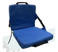 Générique Portable Seat - Wide Padded Cushion, Adjustable Back Support, Foldable Bleacher Chair, Comfortable Outdoor Accessory, Top Sporting Event Gear, Ideal for Resistant Black Fabric for Adults