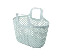 Générique Portable Shower Caddy, Portable Laundry Basket with Handles, Foldable Storage Hamper Bag for Bathroom, Pantry, Kitchen, College Dorm, Garage (Blue)