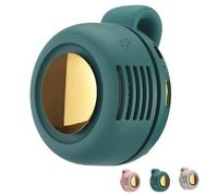 Générique portable silent mini bladeless electric fan, 2025 New portable silent mini bladeless electric fan clip on, for Shirt Waist Neck, 3 Speeds Personal Fan for Outdoor Travel Workout (Green)