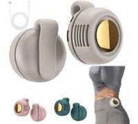 Générique Portable Silent Mini Bladeless Electric Fan,3 Speeds Adjustable Hands Free Waist Clip Electric Fan,Small Fans for Waist Clips,for Outdoor,Office,Travel,Camping,Gift