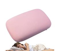 Générique Portable Sleeping Pillow - Memory Foam Headrest for Resting | Soft Microfiber Construction Ergonomic Design Cooling Comfort Pillow for Travel Backpacking Camping Hotel