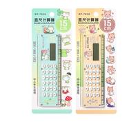 Générique Portable Small Calculator - Compact Numeric Device, Lightweight Desktop Tool, Cute Study Desk Gadget, Digital Measurement Ruler Integrated Math Solution Learning Station School Use