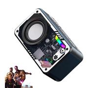 Générique Portable Speaker - V1 Robot Style Audio, Waterproof Loud Sound System, 3D Surround Subwoofer with Colorful LED, Compact Desktop Outdoor Unit | Home Indoors Outdoors