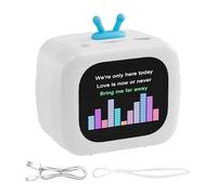 Générique Portable Speaker, Wireless TV-Style Player, Touchscreen Interface, Multi-Purpose Audio System, Retro Design, Perfect for Camping, Beach, College Dorm, Tailgate Use, 5.9x3.8x6cm ABS