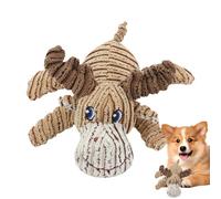 Générique Portable Squeaky Dog Toy, Plush Chewing Toy, Interactive Teething Doll, Tough & Sturdy, Squeaky Sound, Small to Medium Breeds, Fun Playtime, 9.85x9.06 inches