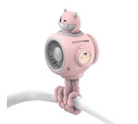 Générique Portable Stroller Fan, Clip Fan for Baby Stroller with Adjustable Three Speeds, Flexible Tripod, USB Rechargeable Cooler for Outdoor Travel, Car Seat, Camping, Shopping Trips, 20x11x11.5cm