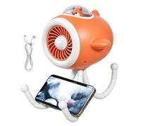 Générique Portable Stroller Fan, Rotatable 3 Wind Speed Cooling, Small Pushchair Fan, Lightweight Quiet Design, Perfect for Daily Walks Travel Beach Park Camping Home Office