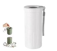 Générique Portable Sunflower Seed Spit Cup with Shell Storage, 2026 New Sunflower Seed Cups to Spit in, Portable Pistachios Snack Nut Bowl Cup, for Car, Trip, Outdoor (White)