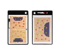 Générique Portable Tableau Tactique Futsal,Planche Tactique Effaçable,Réutilisable,Double Face Entraîneur de Futsal Conseil Tactics Plate,Magnétique Tableau Coach avec Deux Stylos（38 * 23cm）