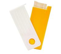 Générique Portable Toothpick Box, 7.5x1.5x3.2cm Compact Toothpick Container for Pocket -Versatile Refillable Flosser Dispenser Organizer with Sliding Lid for Camping, Dormitory, Hotel, Home