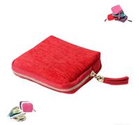 Générique Portable Travel Jewelry Box Organizer,Mini Jewelry Case for Women with 5 Compartments,Hard Shell Folding Bag for Earrings Rings Necklaces (colour2)