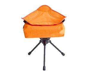 Générique Portable Travel Stool, Foldable Sitting Camp Chair, Lightweight 12 inch Seat with Strong Steel Frame, Compact Design with Carry Bag, Outdoor Accessory for Camping Hiking Fishing Gardening