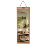 Générique Portable Tri-Fold Full Length Travel Dance Mirror with Handle | 42.5" (108cm) Length, Shatter-Resistant Glass & Protective Felt Casing, Foldable Tri-Fold Design with Carry Handle