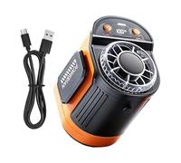 Générique Portable Waist Fan - Hands Free Cooling Device For Outdoor Work | ABS Housing With Rechargeable Battery, Clip On Air Circulation Cooler For Camping Hiking Construction Travel Comfort