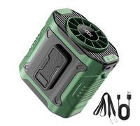Générique Portable Waist Fan, Personal Rechargeable Belt Blower With 100-Speed Settings And 5000mAh Battery, Wearable Cooling Device, Perfect For Travel Outdoor Work Hiking Camping, 3.82x3.7x2.72 In