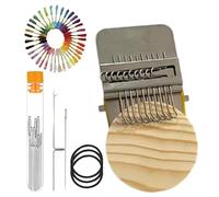 Générique Portable Weaving Tools With Hooks For Socks | Patch Knitting Kit - For Men Women Grandma Mother Beginners Tailors Designers Embroiderers