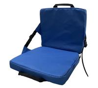 Générique Portable Wide Padded Stadium Seat Cushion with Back Support, Great Comfort Bleacher Chair for Outdoor Events and Bench Seating, 14.96 x 13.39 x 13.39 inches