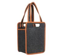 Générique Portable Wine Carrier, Wine Organizer, Lightweight Structure Sturdy Handle Compact Fold Easy Cleaning, Bottle Bags for Barbecue, Camping, Travel, Picnic 9.5x7x13 inches