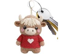 Générique Portachiavi - 7 Cm Decorazione Romantica E Carina Per Coppia | Portachiavi A Stile Western | Per Regali Di Natale Compleanno Festa Scuola Ufficio Zaino Giovani Adulti E Bambini