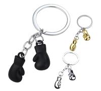 Générique Portachiavi Guantoni Da Boxe | Mini Guanto Da Boxe In Metallo | Portachiavi Argento Con Charm Dipinto | Regalo Per Uomini, Donne E Appassionati Di Boxes