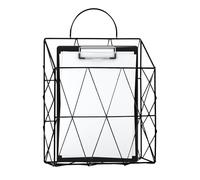 Générique Portadocumenti Da Parete - Portariviste Da Parete Con - Organizzatore Decorativo | Espositore Verticale in Filo Metallico, Elegante E Salvaspazio, Ideale per CASA, Camera Das Letto E Bagno