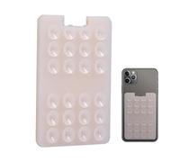 Générique Portafoglio Con Supporto per Telefono A - Supporto Adesivo in Silicone per Carte E Smartphone, Fissaggio Sicuro Su Finestre, Pareti, Docce E Specchi | Accessorio Pratico E Versatile