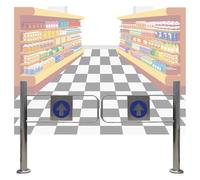 Générique Portail battant Automatique avec sécurité à Ressort, idéal pour Les entrepôts et Les supermarchés - Améliore la sécurité des piétons et Le contrôle d'accès.