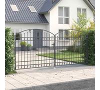 Générique Portail de clôture Autre Gris 400 x 175 cm Acier,Quincaillerie,Clôtures & barrières,Portillons-42008944