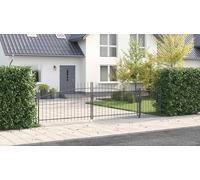 Générique Portail de Jardin avec Un Sommet en Pointe Gris, 100x500 cm en Acier.,Quincaillerie,Clôtures & barrières,Portillons,Noir,35.05 KG,42008917