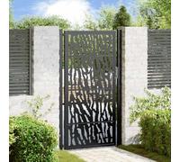 Générique Portail de Jardin Noir 105x180 cm Acier Conception de tracés,Quincaillerie,Clôtures & rières,Portillons,Noir,25.5KG,4100982