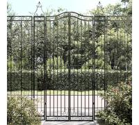Générique Portail de Jardin Noir 121x8x200 cm Fer forgé,Quincaillerie, Clôtures & barrières, Portillons, Noir (Poids 15.8KG)