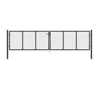 Générique Portail en Maille de Jardin Acier galvanisé 400 x 150 cm Gris,Portillons,38.75KG-145777