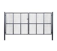 Générique Portail en Maille de Jardin Acier galvanisé 400 x 200 cm Gris,Portillons,81.72KG-143379