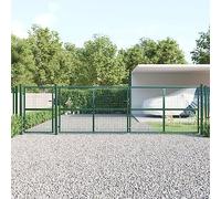 Générique Portal de Jardin Maille Vert 500x175 cm Acier galvanisé,Clôtures & barrières,Portillons-154540