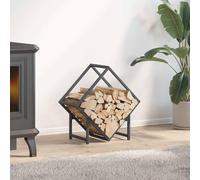 Générique Portant de Bois Chauffage Anthracite 50x25x50 cm,Sacs & paniers à bûches,2.15KG-864277