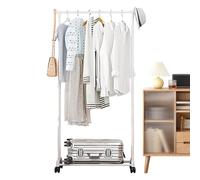 Générique Portant Vêtements - Porte-Habits Multiniveau avec Roulettes,Rangement Polyvalent Chaussures Chapeaux pour Intérieur Extérieur Chambre Buanderie Appartement Balcon