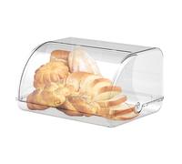 Générique Portapane Da Piano Di Lavoro - Acrilico Trasparente 30,5x27x17,5 Cm | Contenitore Pane Fresco Multifunzionale | Organizer Cucina Spazio Ridotto | Accessorio Moderno Elegante
