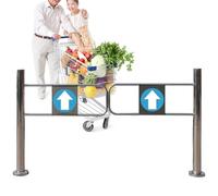 Générique Porte à Sens Unique, Portail battant Automatique à Rebond, Portail de sécurité battant Automatique, Porte d'accès unidirectionnelle sécurisée pour supermarchés et Zones de Caisse, Solutions