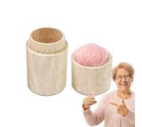 Générique Porte-Aiguille À Coudre, Coussin pour Épingles À Coudre | Outil Portatif De Boîte À De De Coussin D'épingle | Coussin À Épingles avec Couvercle, Boîte De Rangement D'aiguilles en Bois,