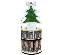 Générique Porte-argent de Noël, Porte-cartes de vœux en bois, pour Cadeaux en Argent Adultes Anniversaire Fêtes