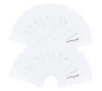 Générique Porte-badge Transparent avec Épingle et Pochette pour Cartes D'identité, Résistant à L'usure en Pvc et Papier, pour Médecins et Infirmières