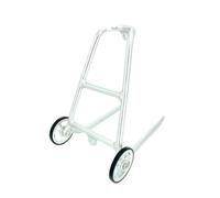 Générique Porte-Bagages Pliant, Compatible avec Brompton, Q-Type | Alliage d’aluminium, 145 g, avec roue 199 g, frein V, argent noir
