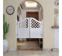 Générique Porte Battante Double Saloon, Porte de Bar en Bois, W80-170cm H90/100cm Style Western Cowboy Porte de Séparation Porte de Double(Blanc,H90cm x W124cm)