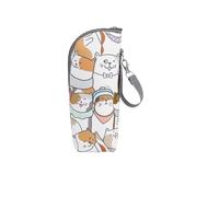Générique Porte-Biberon Isotherme | 22x8x7cm Sac De Transport Imperméable | Pochette avec Bretelle Réglable | pour Crèche Sorties Poussette, Conserve Température & Facilite Le Transport du Lait Bébé