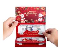Générique Porte-Billets De Noël Pour - Enveloppe À Argent Carte De Vœux Pour Noël - Festif Portable Pour Hommes Femmes Ados,Remplissage De Chaussettes De Noëls Cadeau
