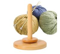 Générique Porte-Bobine Rotatif - Dévidoir à Laine pour Tissage | Outil à Bobine en Bois pour Broderie Tricot Artisanat,Atelier Maison Métier à