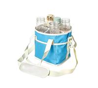 Générique Porte-Boissons à 4 Compartiments,Porte-Bouteilles 4 Tasses - Sac Isotherme - pour Eau Rafraîchissements Collations Pique-Nique Voyage Plage Bureau Gym